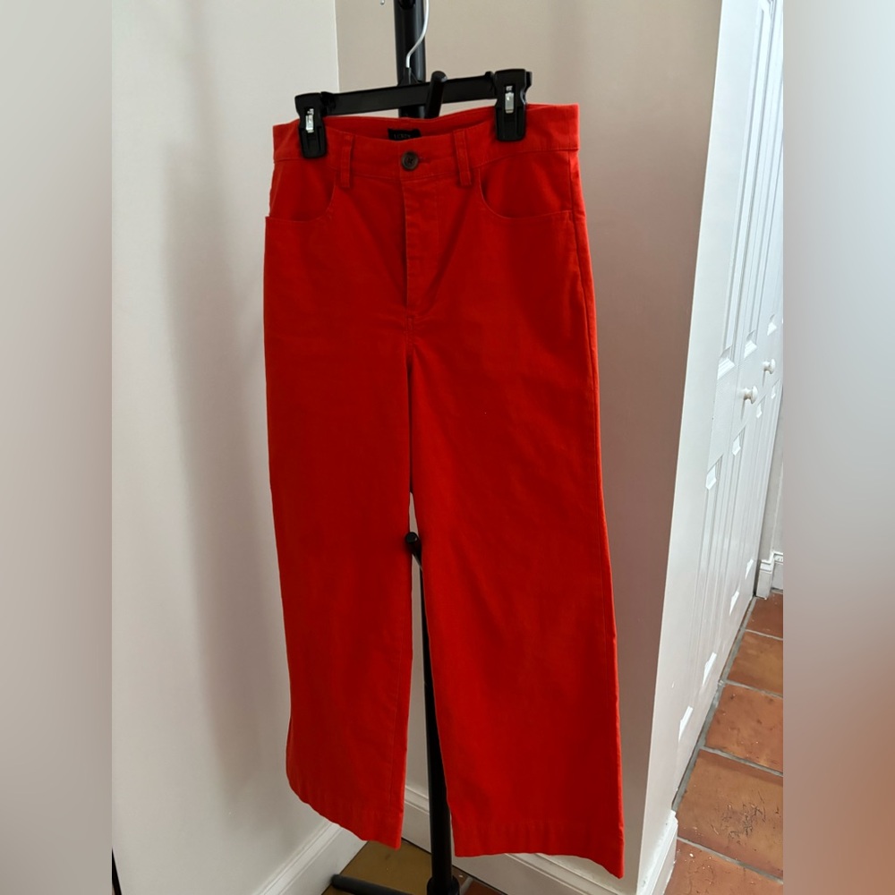 J. Crew Fiery Red Trousers